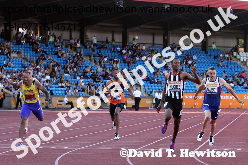 Mens 200 metres, Sainsbury's British Champs, Alexander Stadium, Birmingham. Photo: David T. Hewitson/Sprts for All Pics